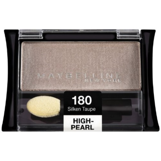 Maybelline New York Expert Wear Eyeshadow Singles, Silken Taupe 180 High-pearl, 0.09 Ounce