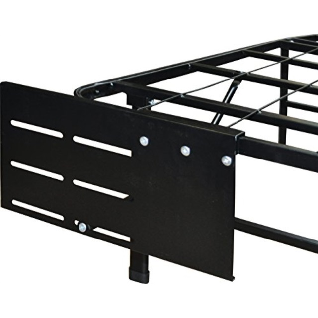 Boyd Sleep Raised Platform Bed Frame Accessory Universal Headboard Footboard Brackets Black Set Of 2