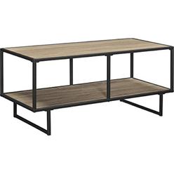 Entertainment Center With Matching Coffee Table - Oak Effect Furniture