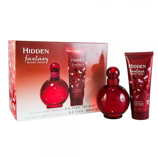 Britney Spears Fantasy Hidden Gift Set Eau De Parfum Spray Body Lotion