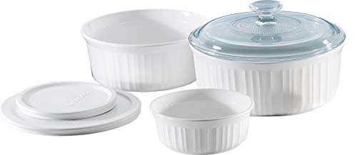 Corningware French White 6 Piece Bakeware Set