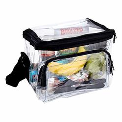 Chm Medium Clear Lunch Bag Box, Clear Storage Boxes For Handbags
