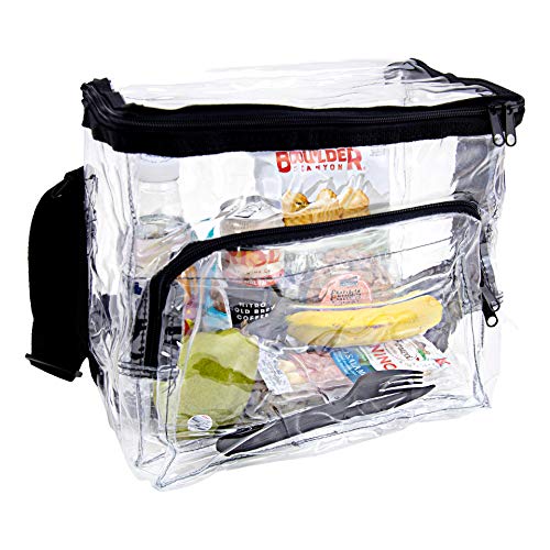 Chm Large Clear Lunch Bag Box, Clear Storage Boxes For Handbags