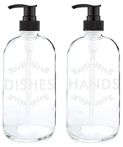 Rail19 Clear Dish Soap Dispenser Set - Laurel Hands + Dishes ...