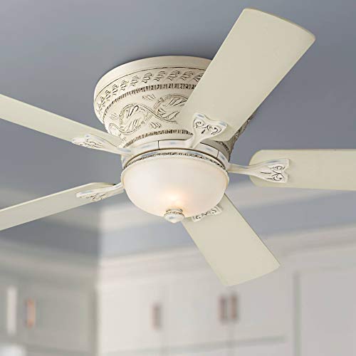 Casa Vieja Homekb07n8ydfys 52 Ancestry Hugger Low Profile Ceiling Fan With Light Led Dimmable Remote Control French Rubbed White Frosted Glass For Living R Ancestry Hugger Low Profile Ceiling Fan, Shabby Chic Ceiling Fan With Light