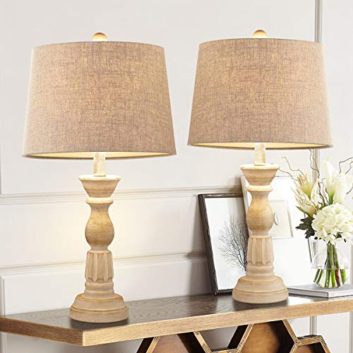 Oneach Table Lamps Set Of 2 For Living, Living Room Table Reading Lamps