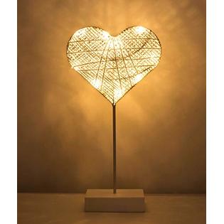 Heart Shape Bedside Light Desk Lamp Led, Love Heart Table Light