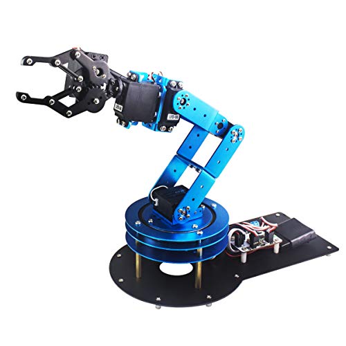 LewanSoul Robotic Arm Kit 6DOF Programming Robot Arm with Handle PC Software and APP Control with Tutorial