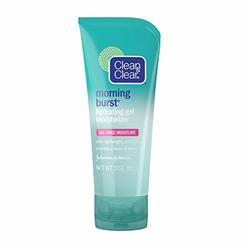 Clean & Clear Morning Burst Hydrating Gel Face Moisturizer with Cucumber & Green Mango Extract, Oil-Free Daily Facial Moisturize