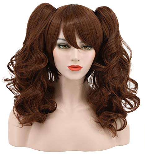 Karlery Womens Long Ponytail Brown Wig Lolita Clip In Thick Claw Drawstring  Halloween Costume Pigtail Wig Anime Cosplay Wig
