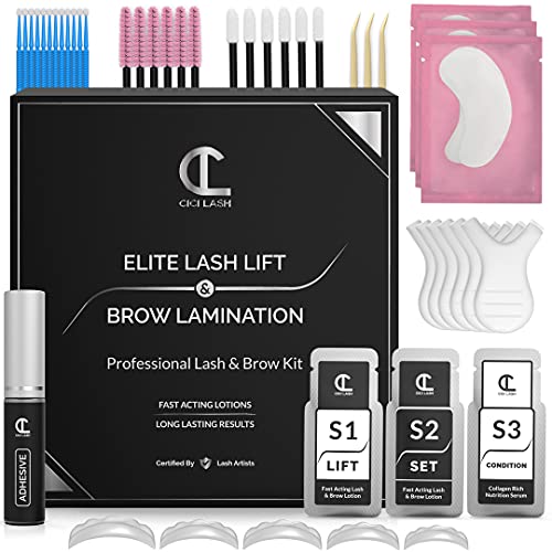 CICI Lash 2 in 1 Lash Lift Kit and Brow Lamination Kit | Instant Perming, Lifting & Curling for Eyelashes & Eyebrows | Professional Salon 
