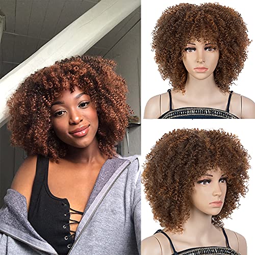NOBLE GIRL Curly Wig with Bangs 
