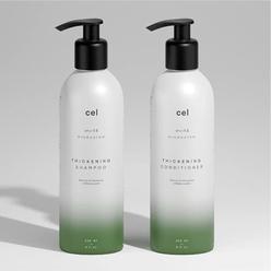 Cel Microstem Natural Hair Thickening Shampoo & Conditioner Set (2 x 8 fl oz) – Stem Cell Anti Thinning Shampoo – Professional G