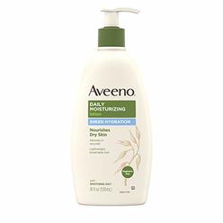 Aveeno Active Naturals - Daily Moisturizing Lotion - Sheer Hydration - Fragrance Free - Net Wt. 18 FL OZ (530 mL) Per Bottle - P