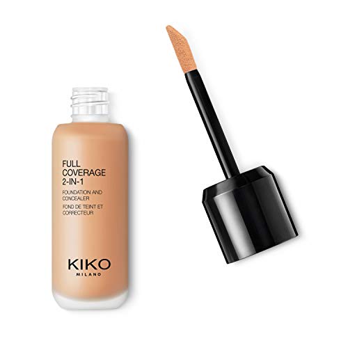 KIKO MILANO - Full Coverage Foundation and Concealer Liquid Foundation Makeup Innovative Formula Superior Coverage | Color Mediu