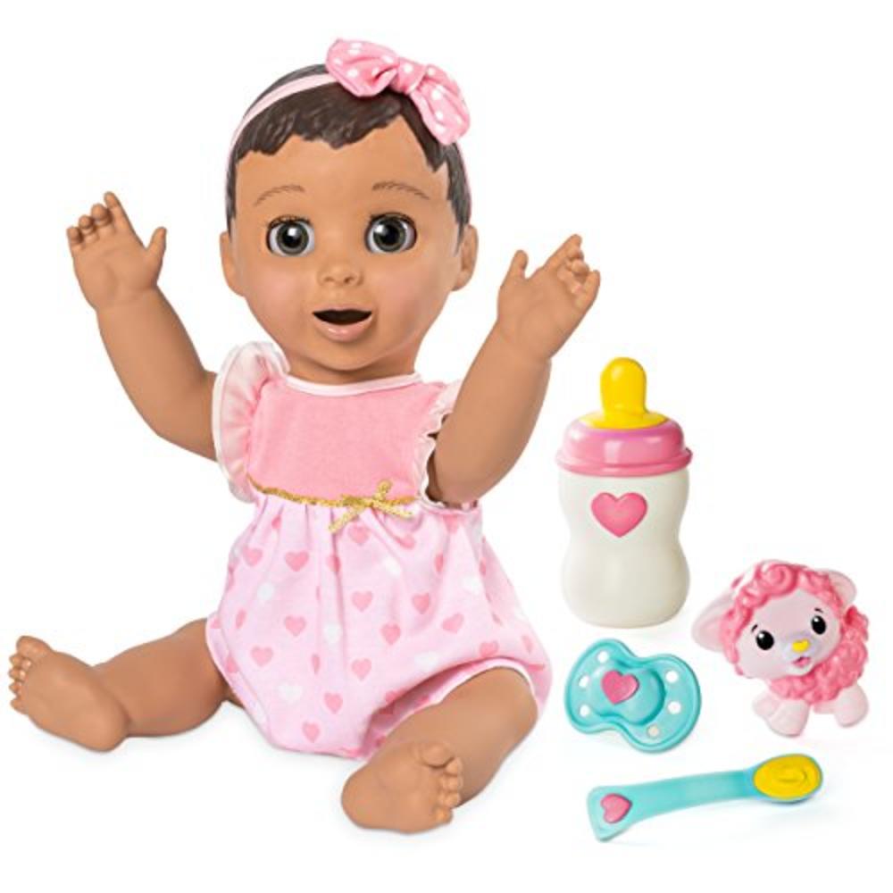 Luvabella Brunette Hair Interactive Baby Doll with Expressions & Movement, Ages 4 & Up
