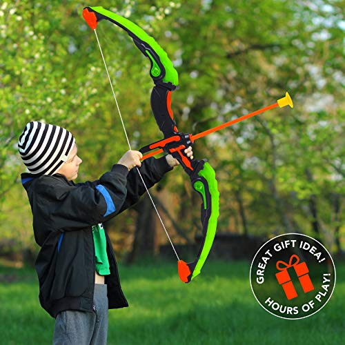 Toyvelt Toyvelt Bow And Arrow Set For Kids Light Up Archery Toy Set Includes 6 Suction Cup Arrows Target Quiver For Boys Girls Toyvelt Toyvelt Bow And Arrow Set For Kids Light Up Archery Toy Set Includes 6 Suction Cup Arrows Target Quiver For Boys Girls