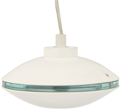 Lite Source LS-19957WHT Espace Pendant Lamp with White Metal Shade