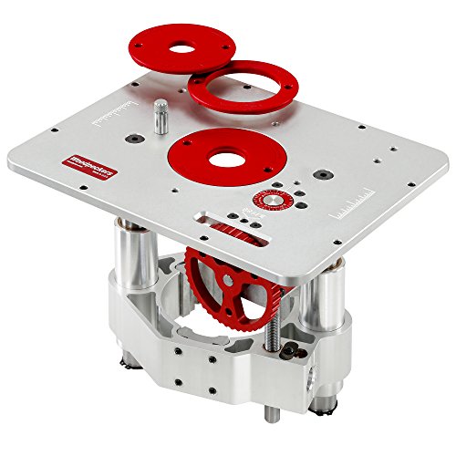 Woodpeckers Precision Woodworking Tools PRL-V2-414 Precision Router Lift for PC 7518 Router with Standard 9-1/4-Inch x 11-3/4-In