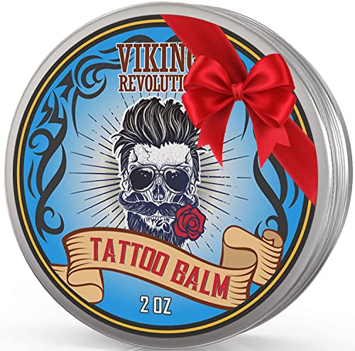 Viking Revolution Tattoo Care Balm for Before, During & Post Tattoo â€“  Safe, Natural Tattoo Aftercare Cream â€“ Moisturizing Lo