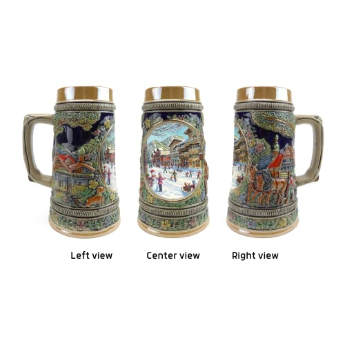 Essence of Europe Gifts E.H.G Beer Stein 芒鈧揥inter In Germany芒鈧?Beer Mug by E.H.G (#1 in Collection of Four Steins) | .55 Liter