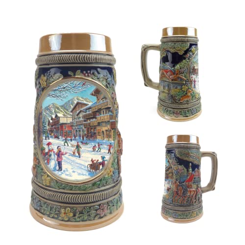 Essence of Europe Gifts E.H.G Beer Stein 芒鈧揥inter In Germany芒鈧?Beer Mug by E.H.G (#1 in Collection of Four Steins) | .55 Liter