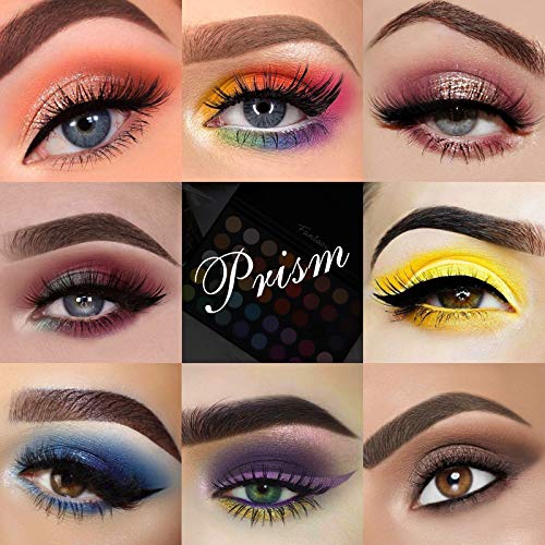 Prism Makeup Highly Pigmented Eye Makeup Palette , Matte Shimmer Metallic Eyeshadow Pallet Long Lasting Blendable Natural Colors Make Up Eye 
