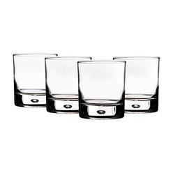 Home Essentials Red Series 10 Oz. Bubble-bottomed Round Cut Drinking Glasses, Set of 8