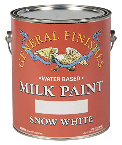 General Finishes Water Based Milk Paint, 1 Gallon, Snow White