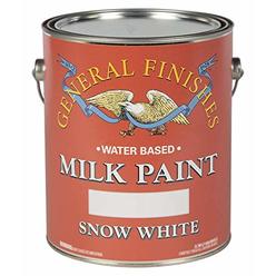 General Finishes Water Based Milk Paint, 1 Gallon, Snow White