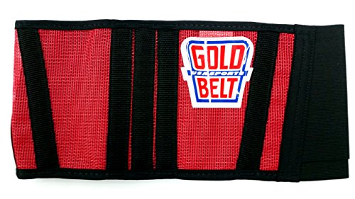 Gold Belt Line The Original Gold Belt Cool One Motorcycle Kidney Belt (Red/Black) Fits 25 - 36 Waist