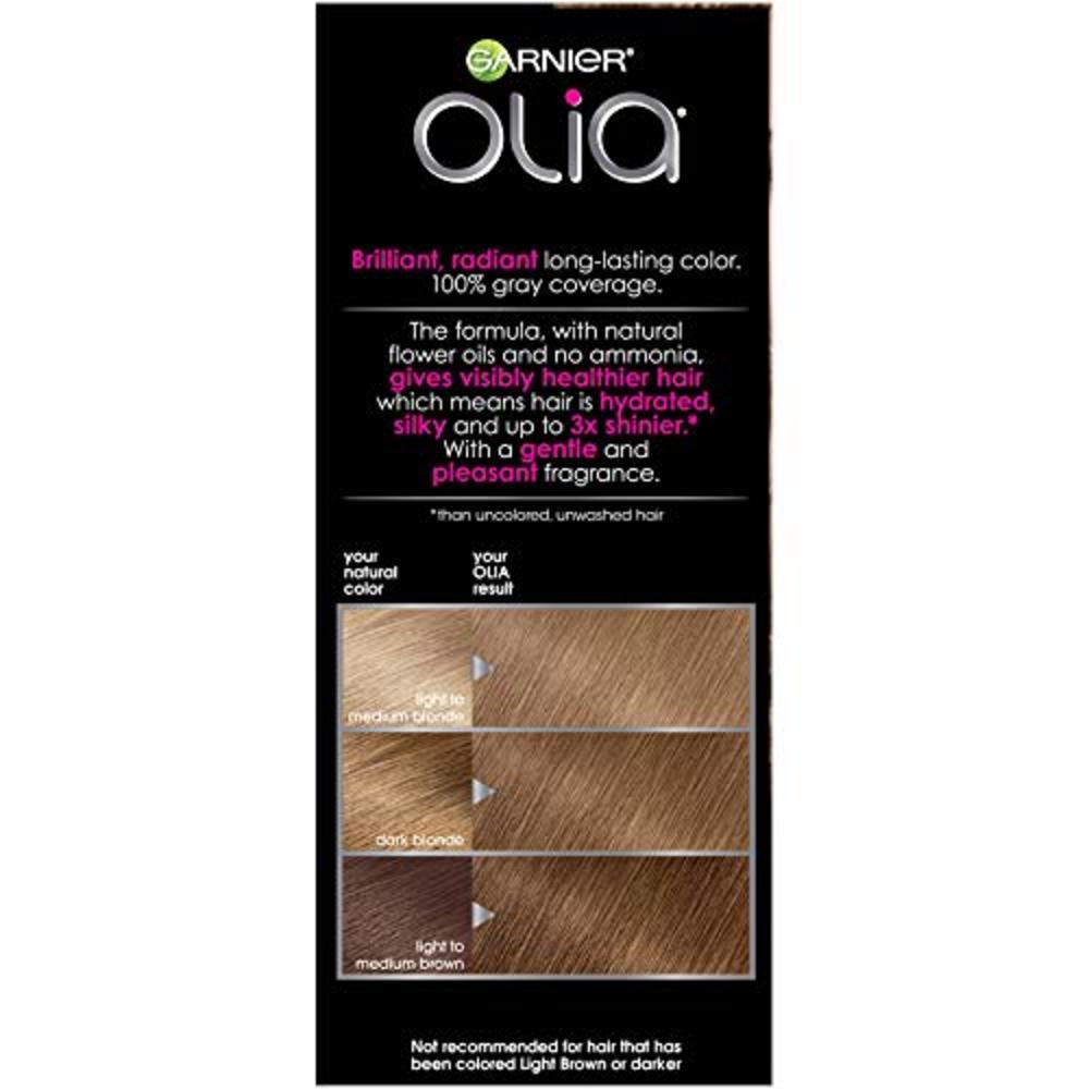 Garnier Hair Color Olia Oil Powered Permanent Hair Color,  Dark Blonde,  (3 pack) (Packaging May