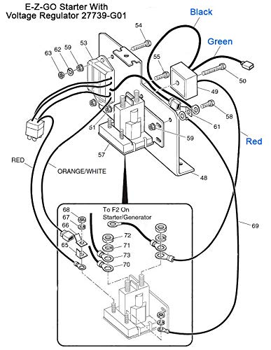 Panglong 27739-G01 Voltage Regulator Replacement Fits EZGO TXT 1994-UP Gas Golf Cart Yamaha G1 Gas Golf Cart Wiring Diagram Sears