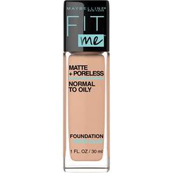 Maybelline New York Maybelline Fit Me Matte + Poreless Liquid Foundation Makeup, True Beige, 1 fl; oz; Oil-Free Foundation