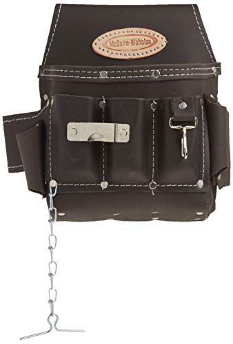 McGuire-Nicholas 526-CC Brown Professional ElectricianS Pouch, oil tanned leather