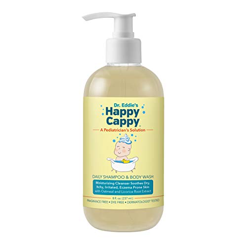 Happy Cappy Dr. Eddies Happy Cappy Daily Shampoo & Body Wash for Children, Soothes Dry, Itchy, Sensitive, Eczema Prone Skin, Dermatologist T