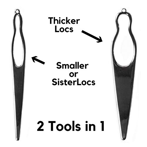 Lion Locs 2 Interlocking Tools For Locs | Sisterlock and Dreadlocks Starter, Tightening Accessories For Small, Medium, or Large Dreads. Ea