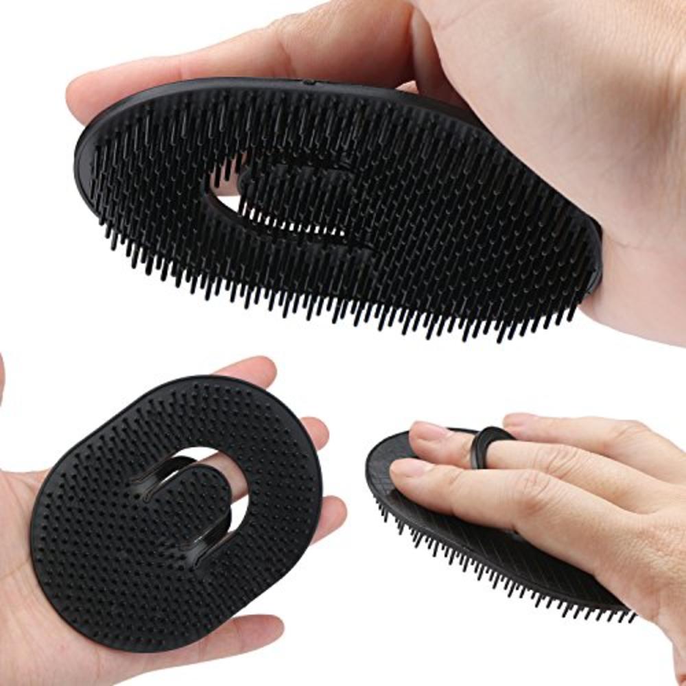 12pcs Palm Brush for Men, Segbeauty Portable Hair Brushes Plastic Beard  Comb Shampoo Brushes Pocket Comb Scalp Massager Brush fo