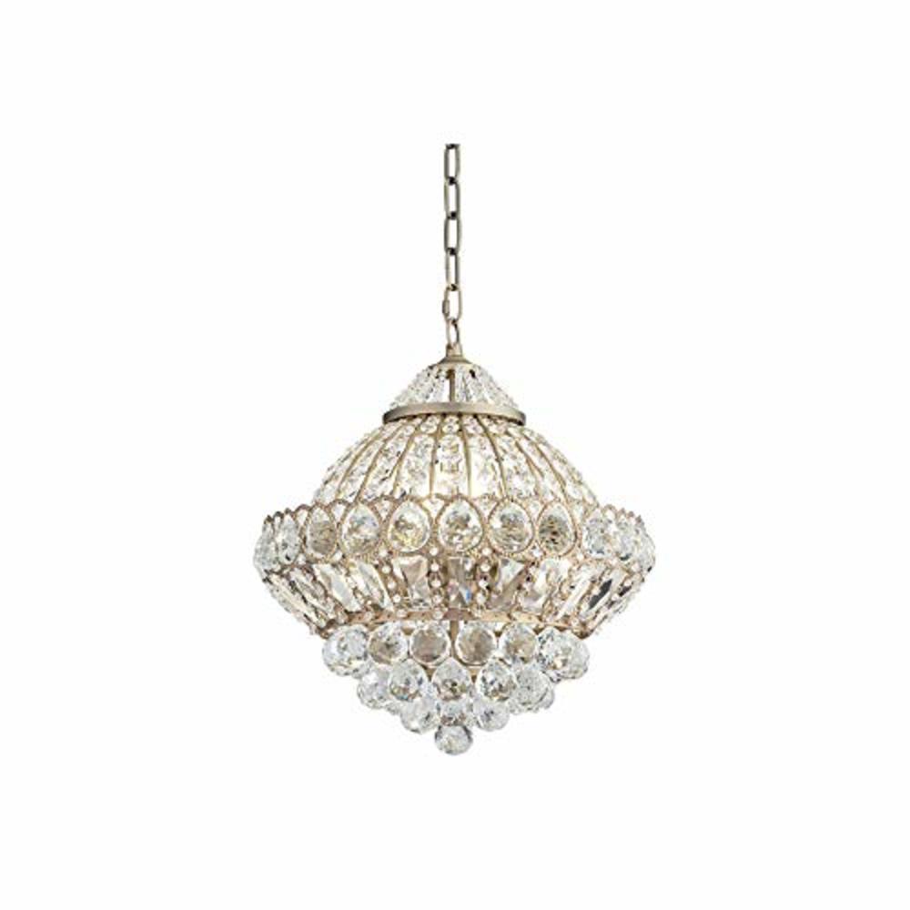 Vienna Full Spectrum Wallingford Antique Brass Gold Chandelier Lighting 16" Wide Clear Crystal Shade 6-Light Fixture for Dining Room House Foyer Entr
