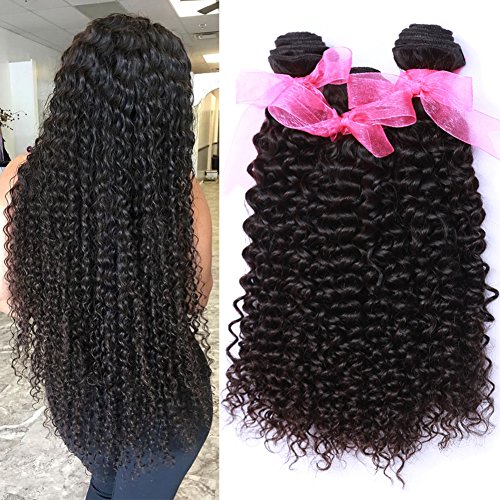 MissexyHair Missexy 10A Malaysian Kinky Curly Hair 3 Bundles 16 18 20 Inch  Unprocessed Virgin Curly Human Hair Weaves Malaysian Deep Curly H
