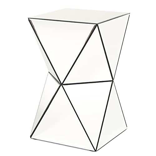 Christopher Knight Home Aami Mirrored Side Table, Clear / Mirror