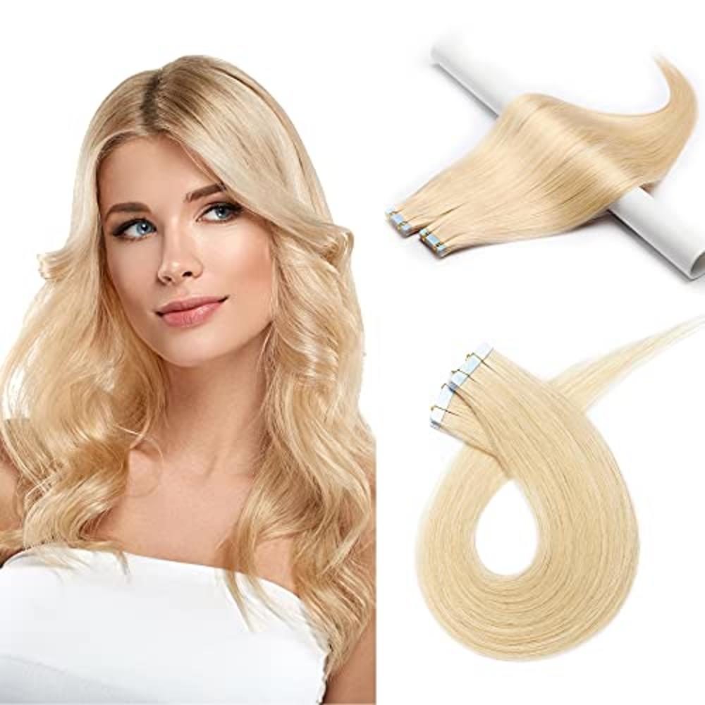 SEGO 40pcs 80g Tape in Hair Extensions Human Hair 12 Inch Straight Natural  100% Remy