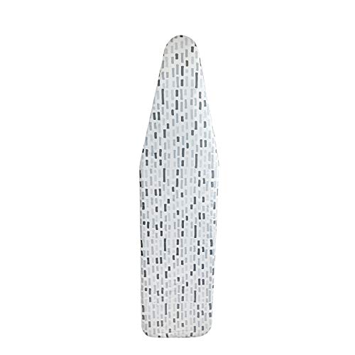 Homz Products HOMZ 1915077 Premium Replacement Cover and Pad for Standard Width Ironing Board, 13-15 W x 53-55 L, Grey Dash