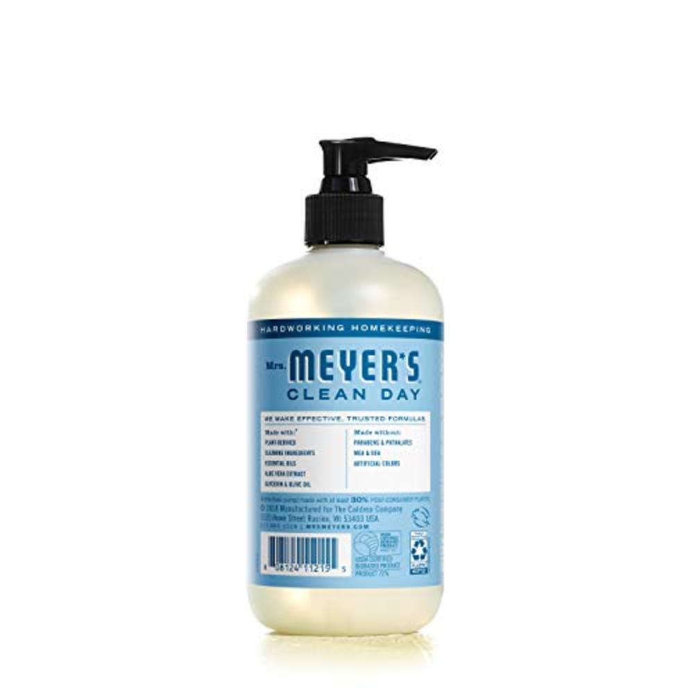 Mrs. Meyers Clean Day Liquid Hand Soap, Cruelty Free and Biodegradable Hand Wash Formula Made with Essential Oils, Rain Water Sc