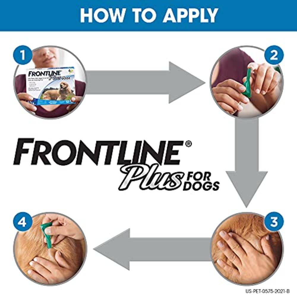 Frontline Plus Flea and Tick Treatment for Dogs (Medium Dog, 23-44 Pounds, 3 Doses)