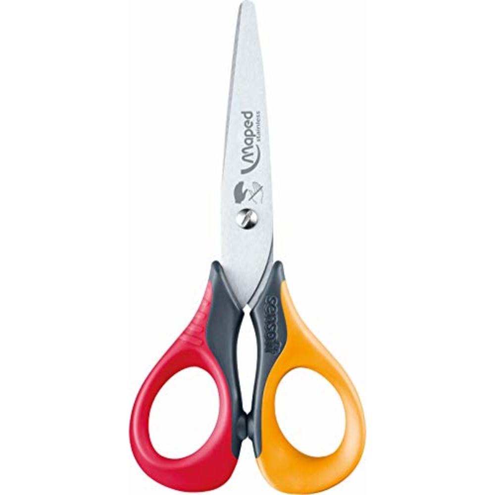 Maped Helix USA Maped Sensoft脗聽Scissors with Flexible Handles, Kids, 5 Inch, Blunt Tip, Left Handed, Assorted Colors (693500)