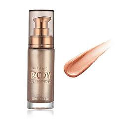 FirstFly Liquid Illuminator, Firstfly Body Highlighter Makeup Smooth Shimmer Glow Liquid Foundation for Face & Body (#01 Rose Gold)