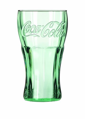 Libbey Coca-Cola 16-3/4-Ounce Glass Tumblers, Georgia Green, Set of 12