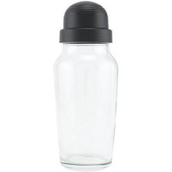 Libbey Glass Cocktail Shaker with Black Lid - 19.75 oz (1)
