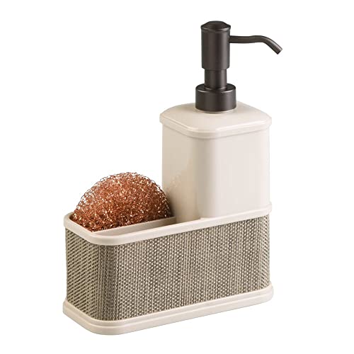 mDesign Plastic Sink Countertop Liquid Hand Soap Dispenser ...